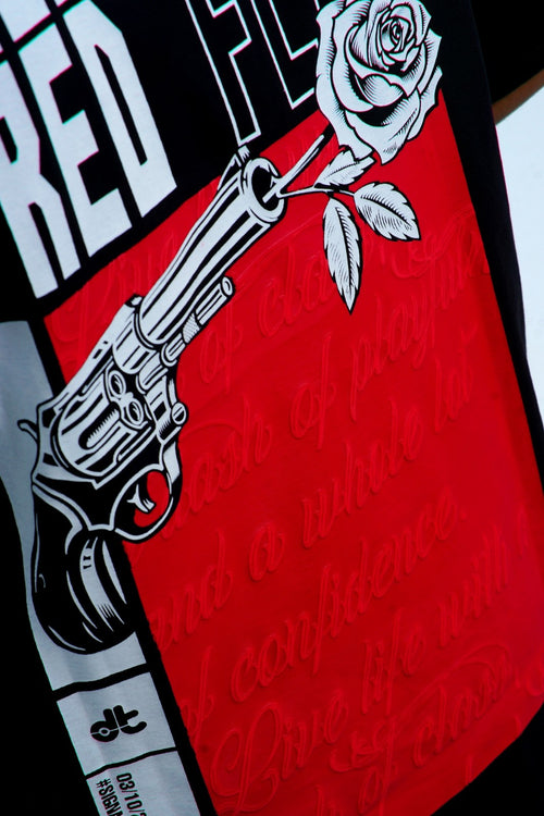 Seasoned Red Flag - DOWNTWN Oversized Tee